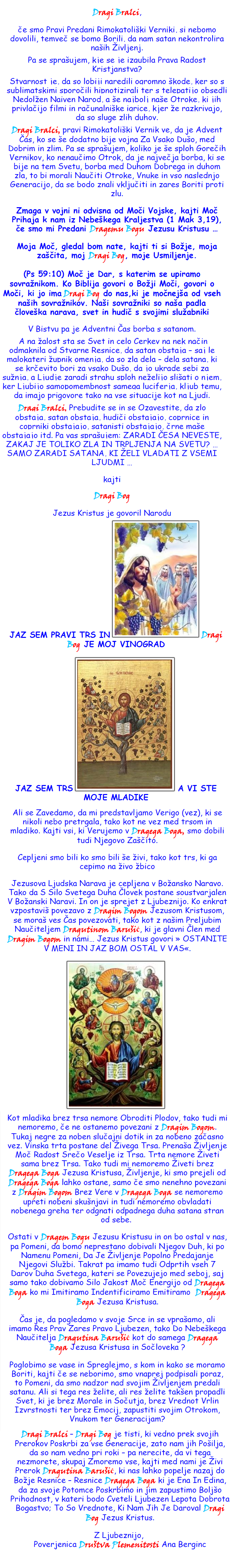 sovraznik Dragega Boga sovraznik Dragega Boga